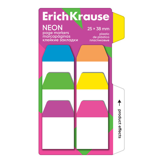 ErichKrause PVC SIGNIRNI LISTIČI NEON 25x38mm 1/6 14886
